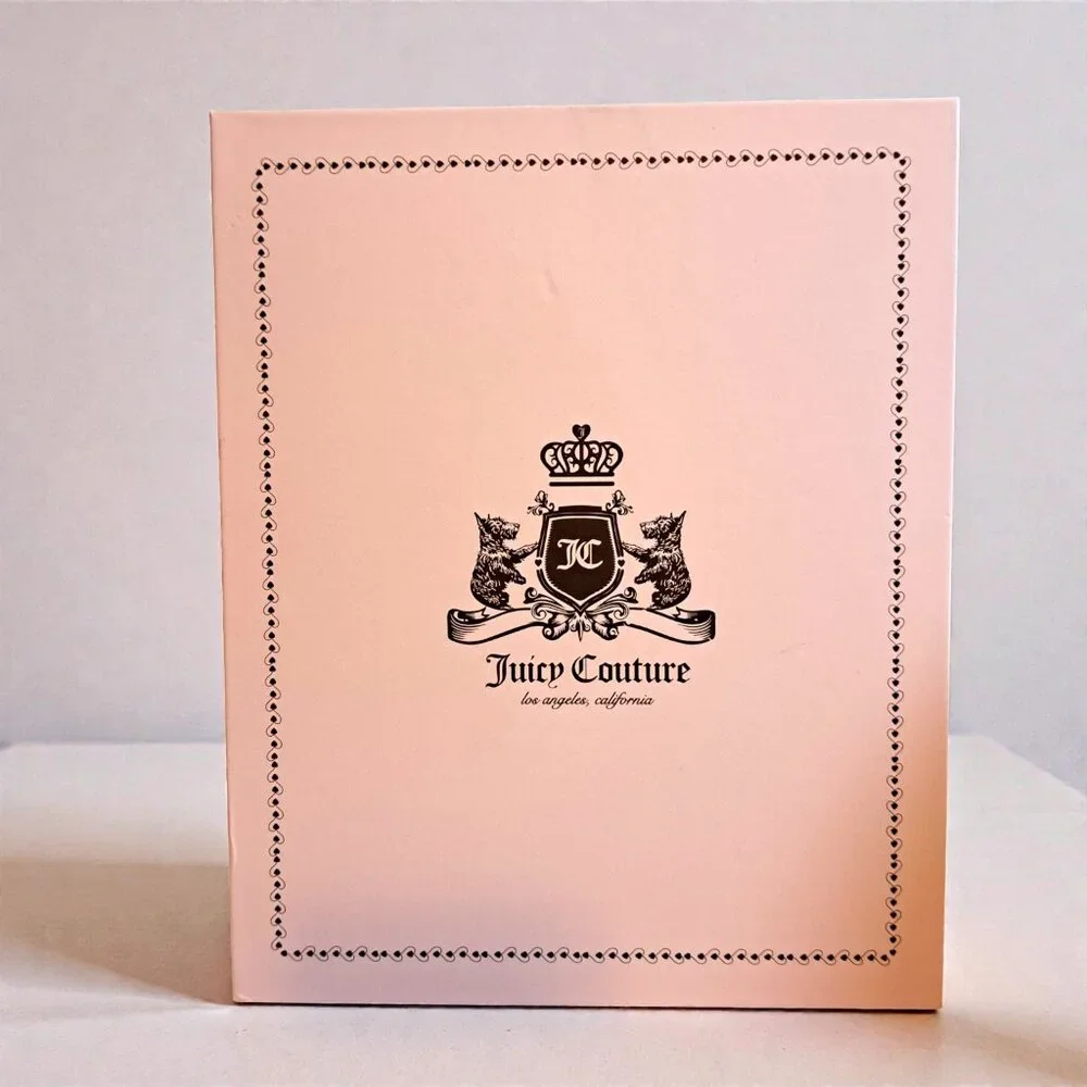 Juicy Couture Free Love Heritage Pouch Set - Hot Pink NWT